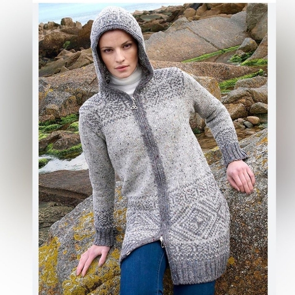 Inis Crafts Ireland long cardigan - Picture 2 of 15